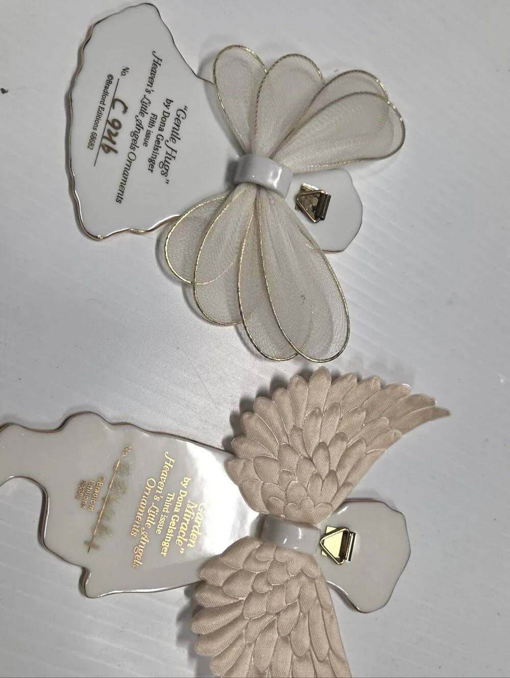 Set of 5 Vintage Dona Gelsinger Heaven's Little Angels Ornaments